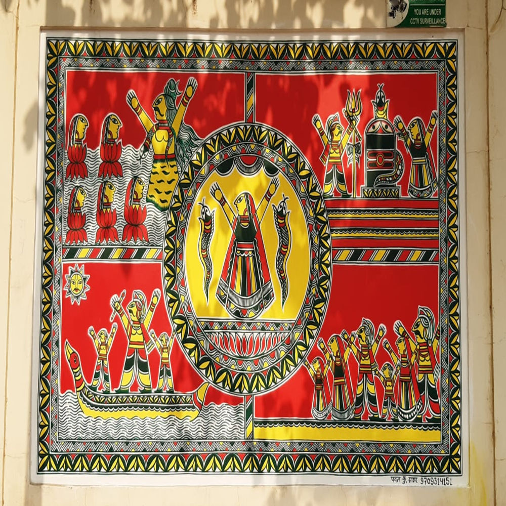 Endearing Manjusha Painting