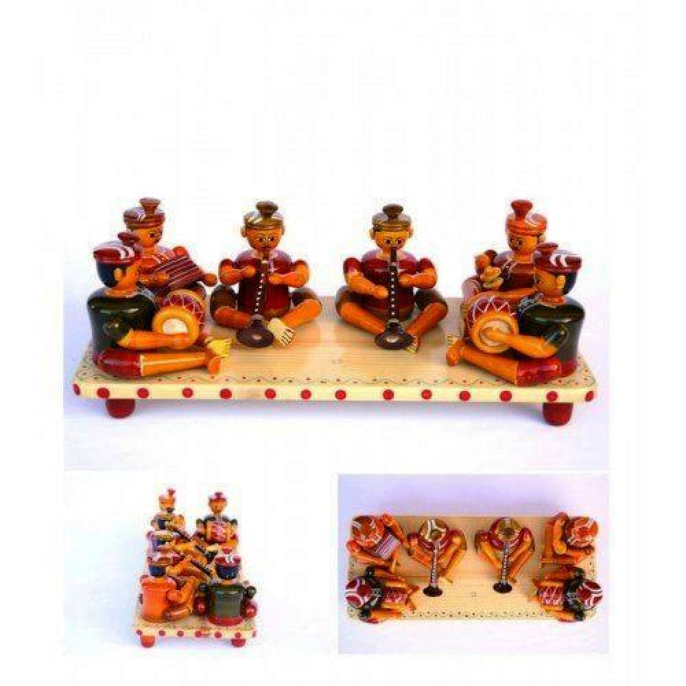 Authentic Folk Musicians Etikoppaka Wooden Toy of Shehnai