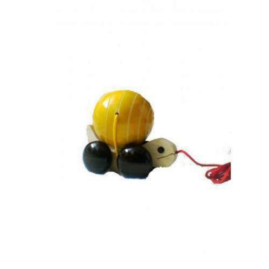 Etikoppaka Toys Wooden Tortoise Ball Toy