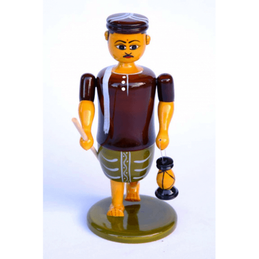 Handmade Etikoppaka Wooden Toy Populance Farmer