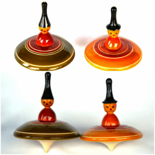 Handicraft Etikoppaka Wooden Toy Of Doll Top For Decoration Purpose (Single)