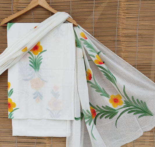 Exclusive Bagru Hand Block Printed Cotton Suit Material With Cotton Dupatta Style 1