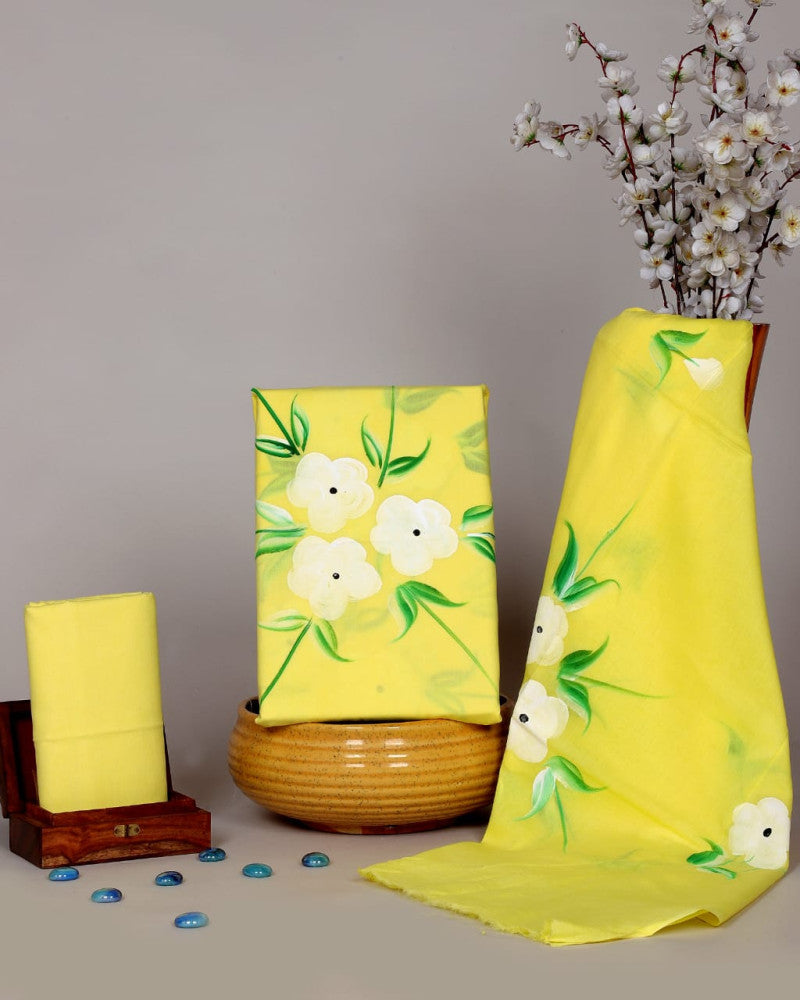 Exclusive Bagru Hand Block Printed Cotton Suit Material With Cotton Dupatta Style 109