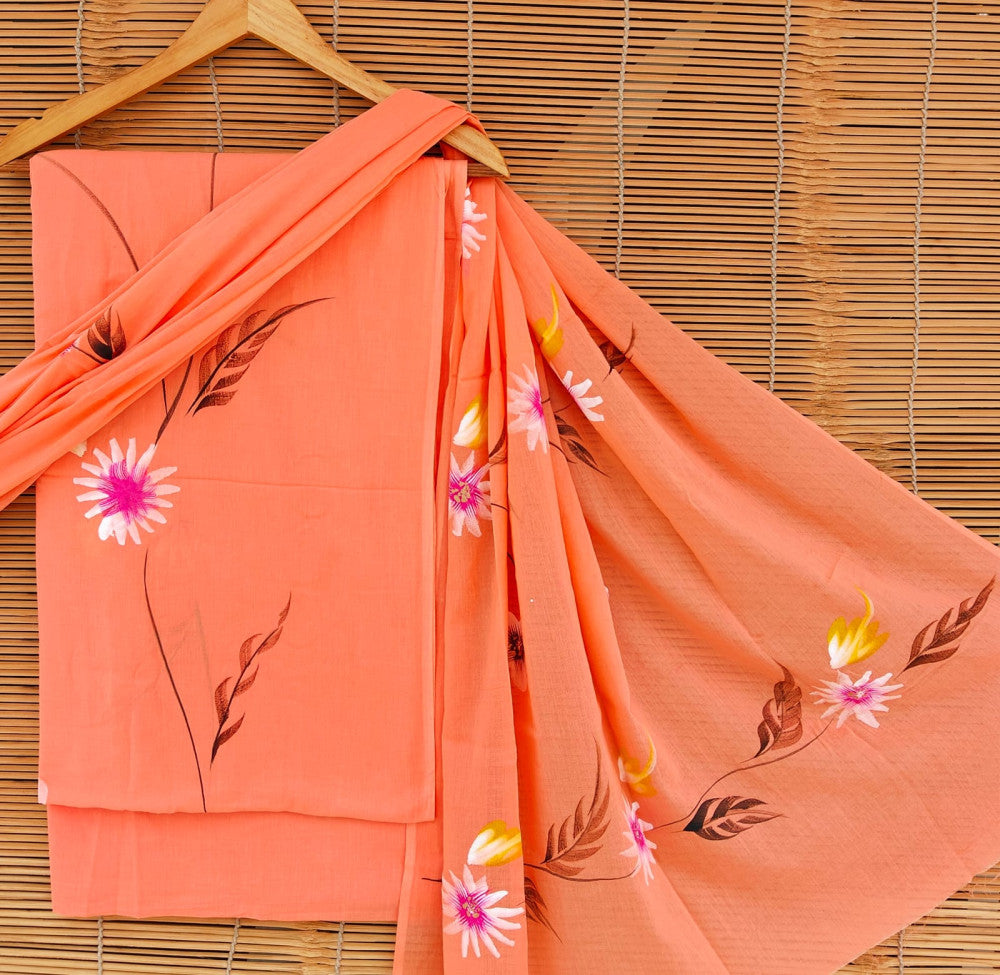 Exclusive Bagru Hand Block Printed Cotton Suit Material With Cotton Dupatta Style 14