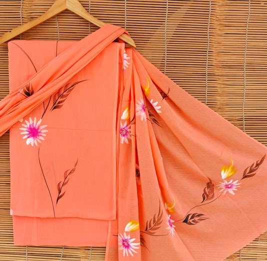 Exclusive Bagru Hand Block Printed Cotton Suit Material With Cotton Dupatta Style 14