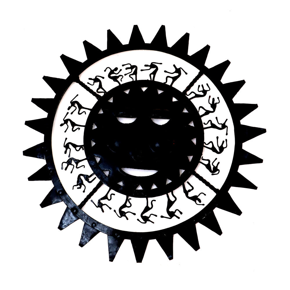 Full sun faced wall hanging