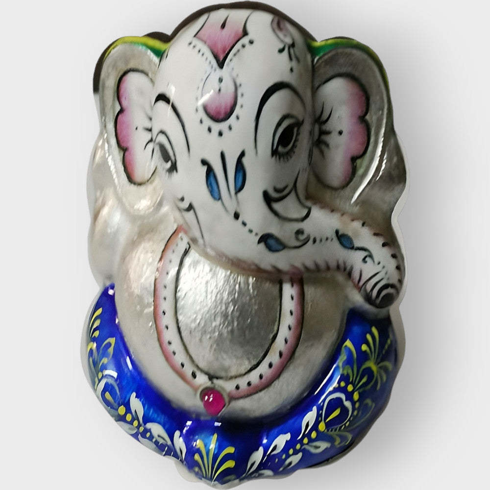 Ganeshji Dhundh Raj Gulabi Meenakari Art