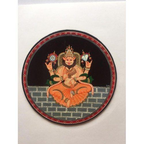 Delightful Handmade Mysore Dashavtar Ganjifa Card Design Of Nritya Devta