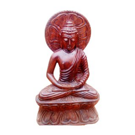 Gaya Wood Carving Shisham wood Buddha