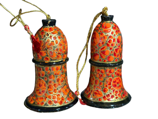 Gold, Orange & Red Themed Christmas Bells