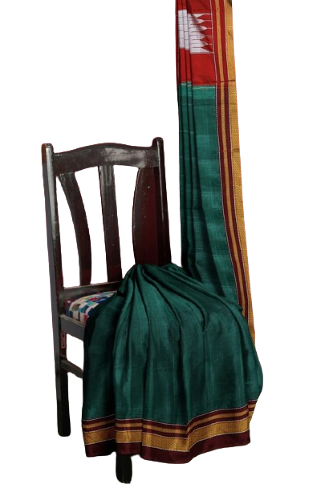Green Colour Ilkal Saree