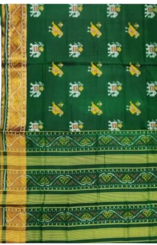 Green Rajkot Patola Saree