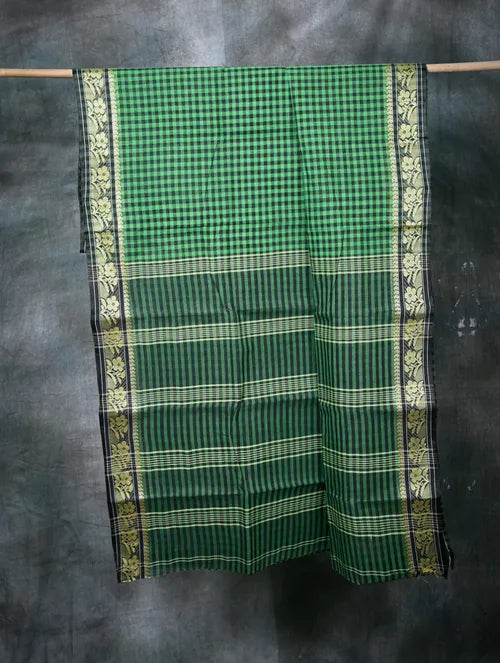 Green Shantipur Saree