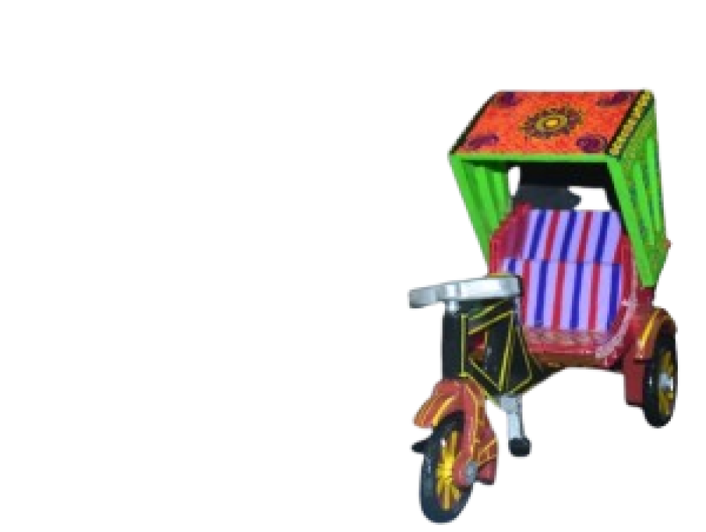 Wooden Cycle Rickshaw