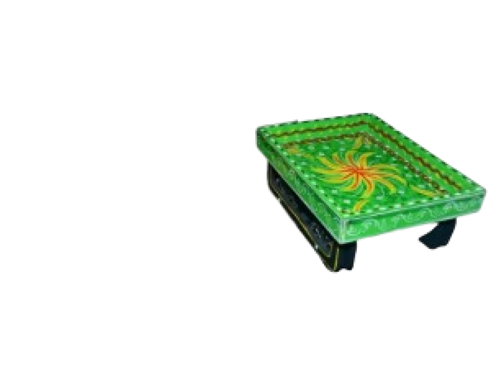 Green Wooden Fruit Gaadi