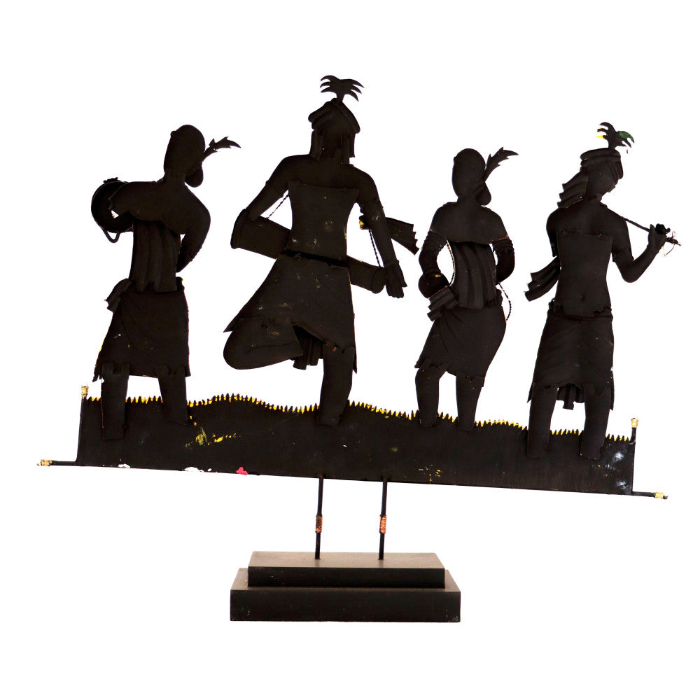 Group of 4 tribals on field