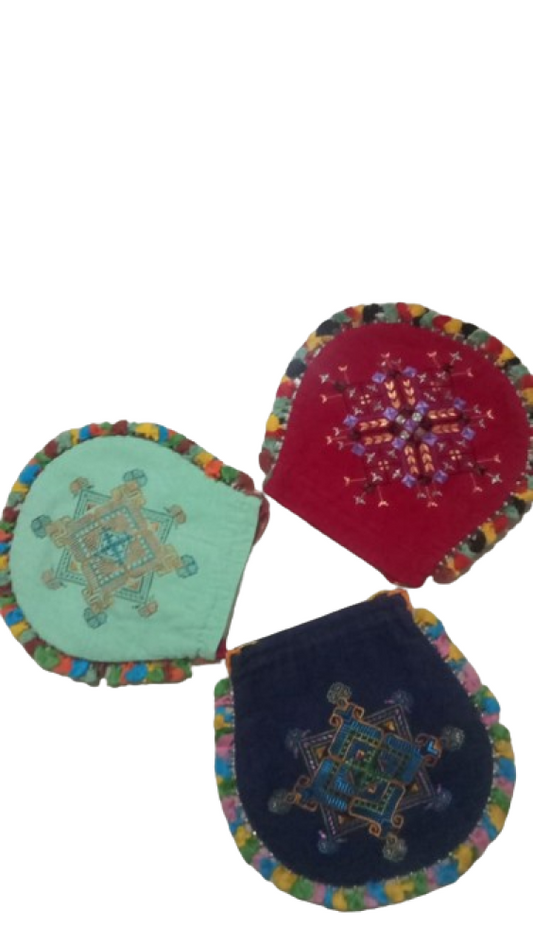 Hand Bag with Hand Embroidery set of 3