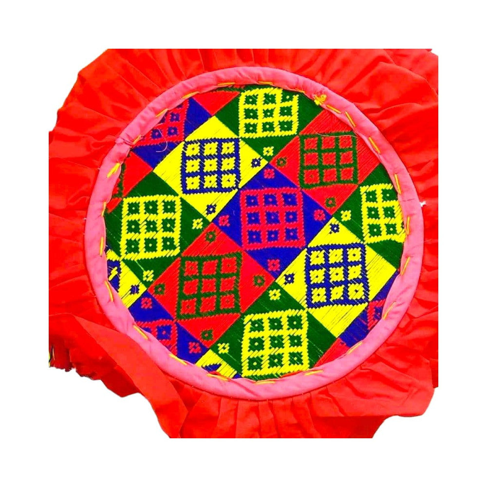 Handfan Beautiful Kheta Embroidery