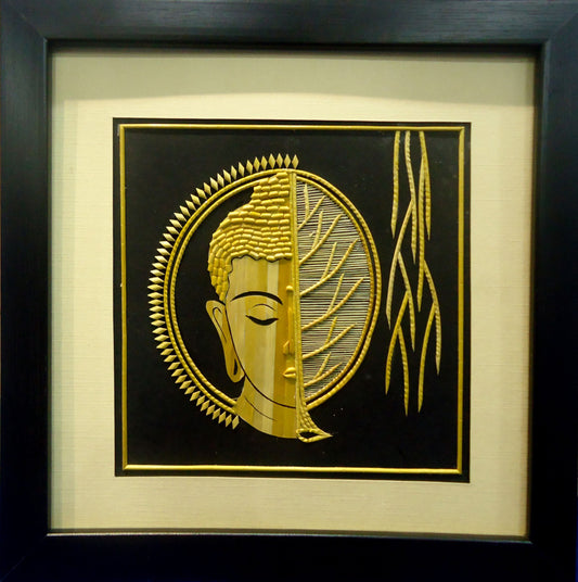 Sikki Grass Wall Art Gautam Buddha