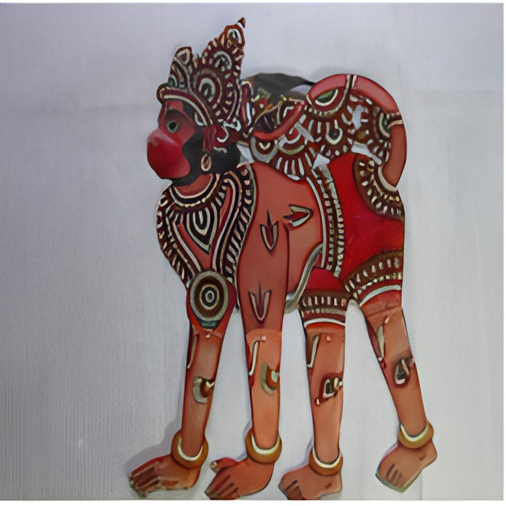 Hanuman Leather Puppet (1.5 ft)