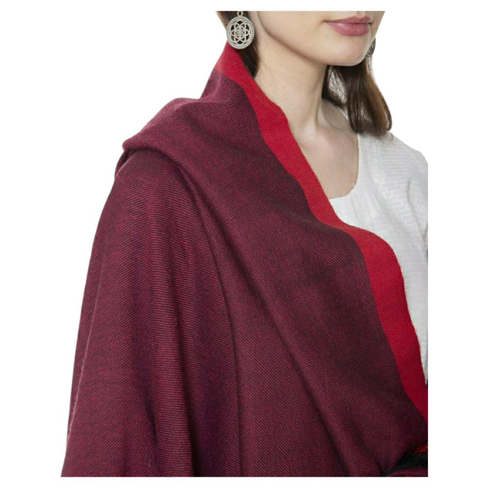 Himalayan 3 strip kathu design shawl