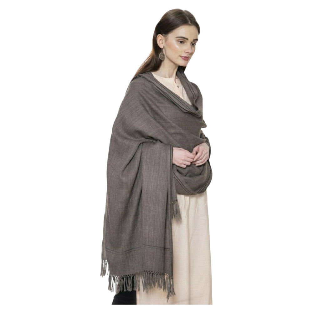 Himalayan Raw woolen full size loi Shawl