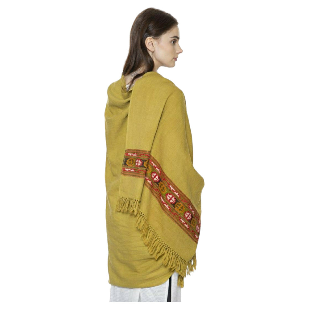 Himalayan walnut design weaved shawl