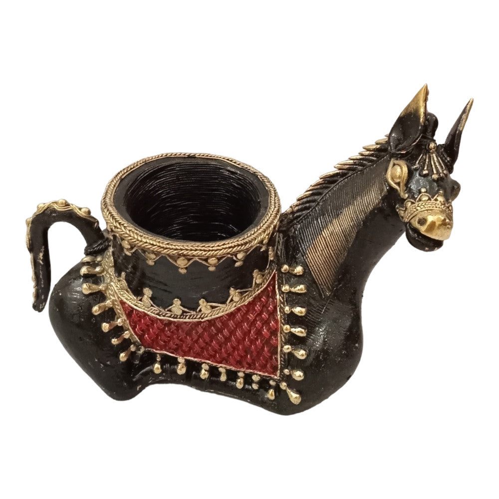 Horse Metal Craft Pen Stand