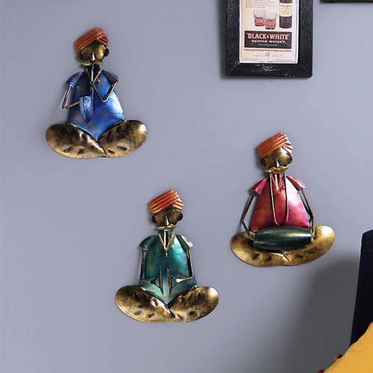 Iron Musician Old Men Set Of 3