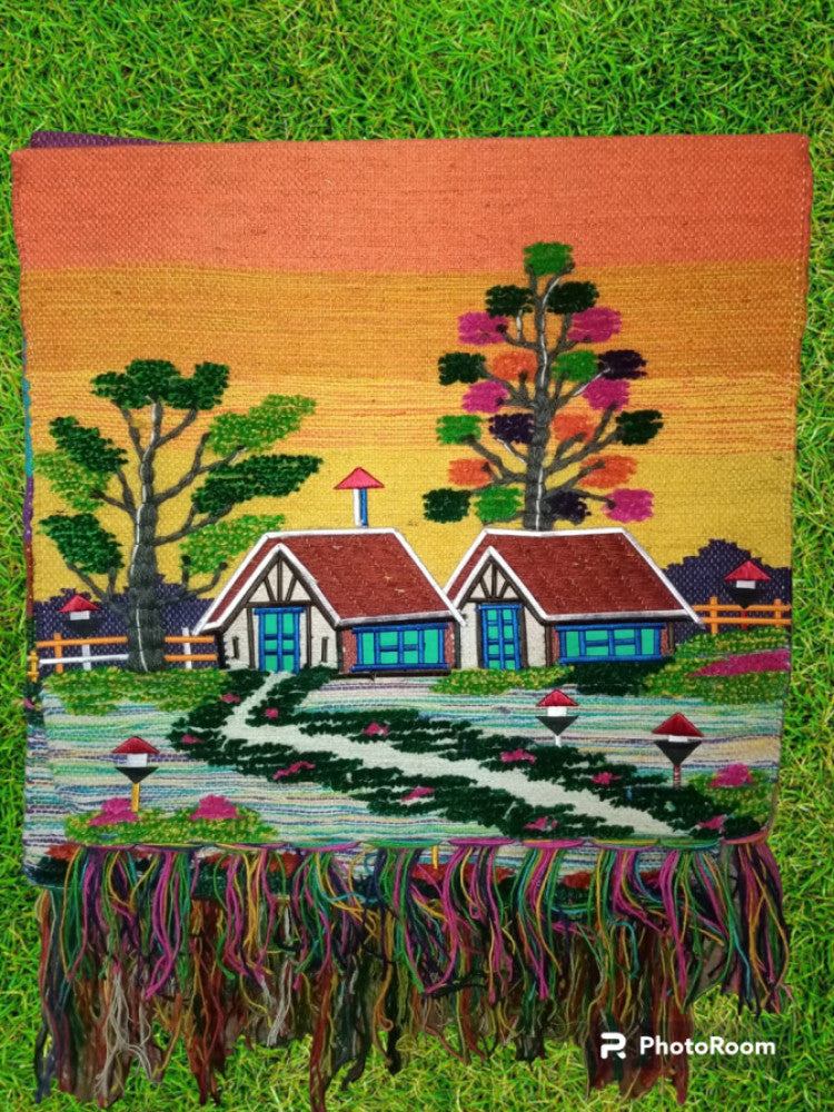 Jute Wall Hanging House