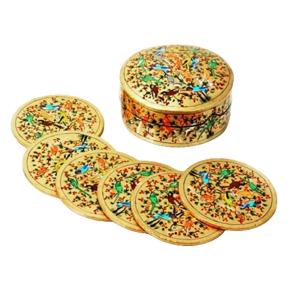 Kashmir Paper Machie Coaster Set