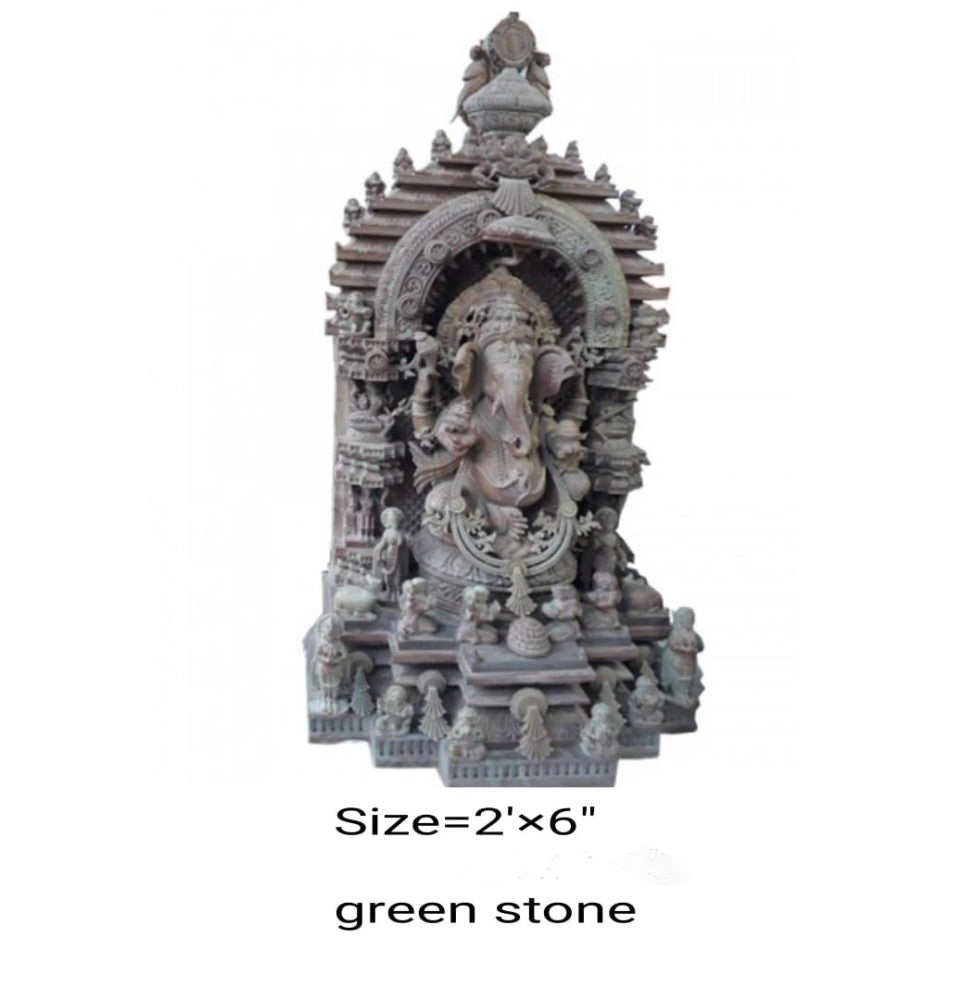 Beautiful Konark Stone Carving Of Lord Ganesha Statue For Decoration Purpose