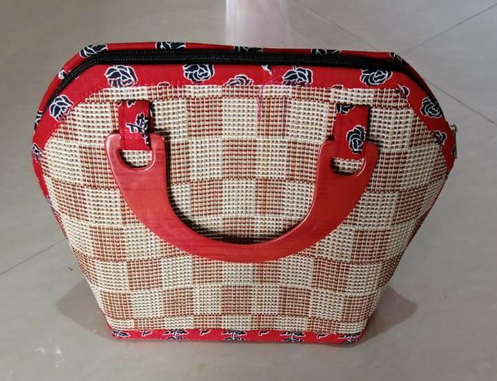Ladies Hand Bag With Wooden Carrier-Style 10