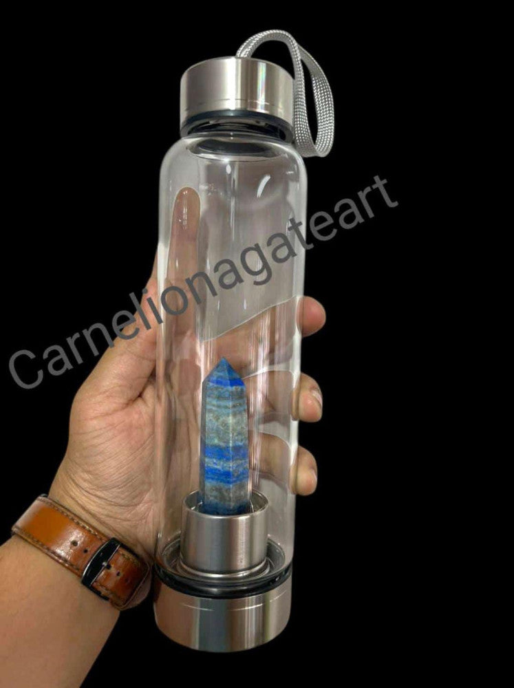 Lapis Lazuli Crystal Water Bottle