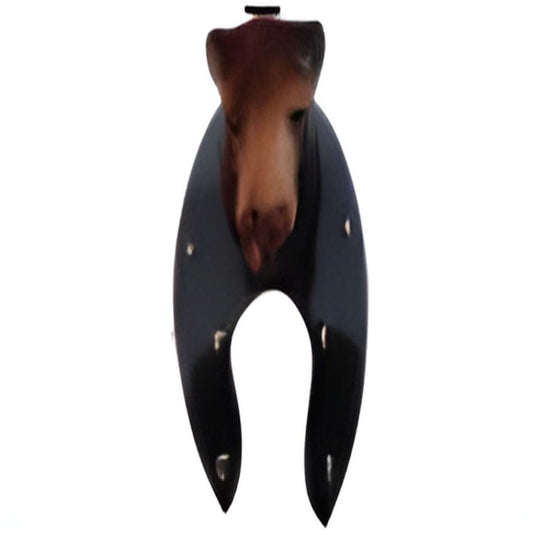 Leather Bear Face Key Stand