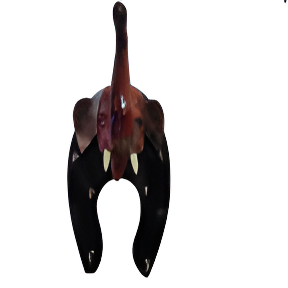 Leather Elephant Face Key Stand