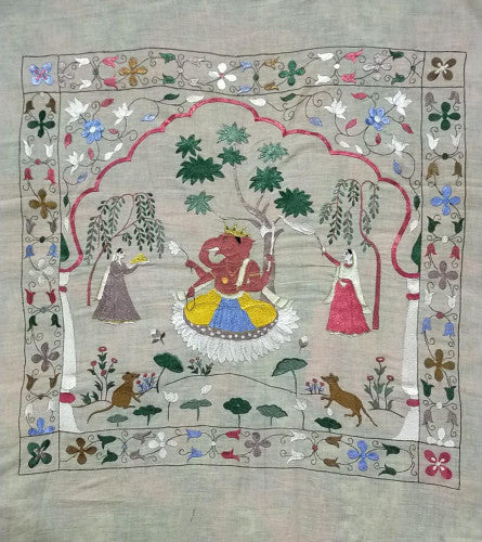 Lord Ganesh Designed Chamba Rumal