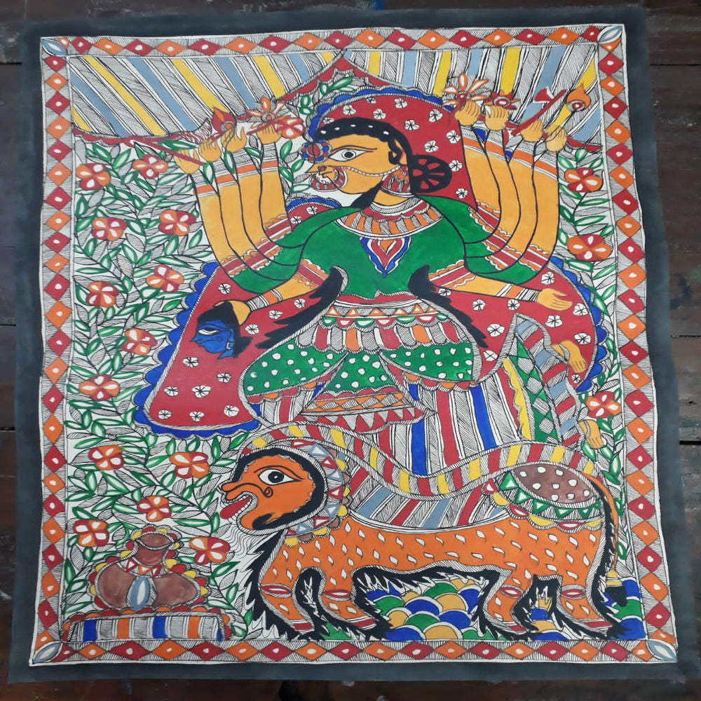 Maa Kaali Madhubani Painting