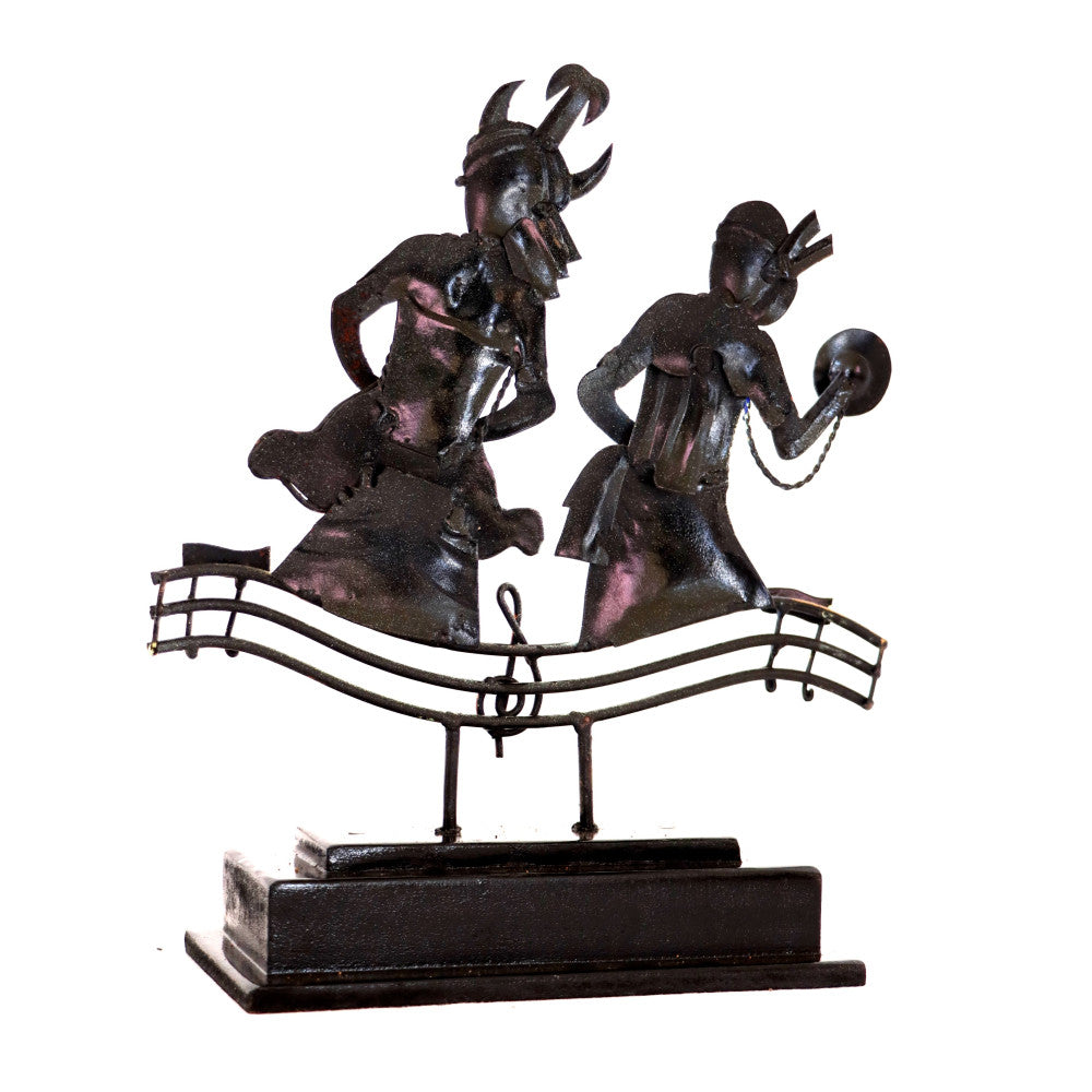 Bastar tabletop art - Dancers on melody figurine