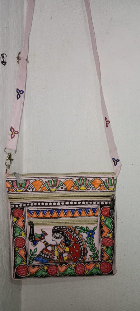 Madhubani painting Sling Bag Style 4