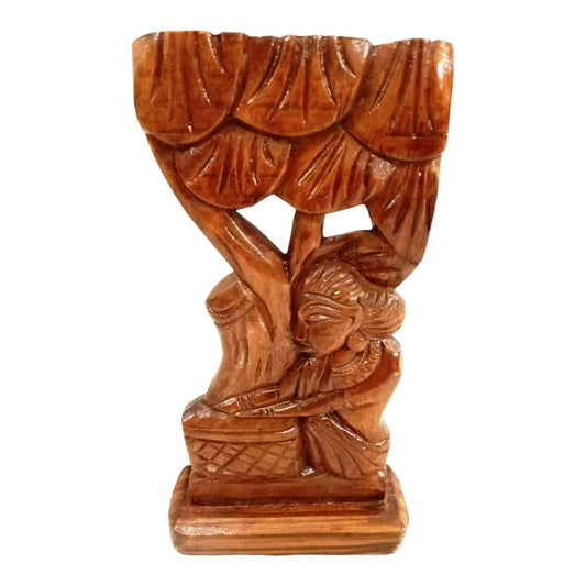 Madini Sitting under the tree Bastar Wooden Craft
