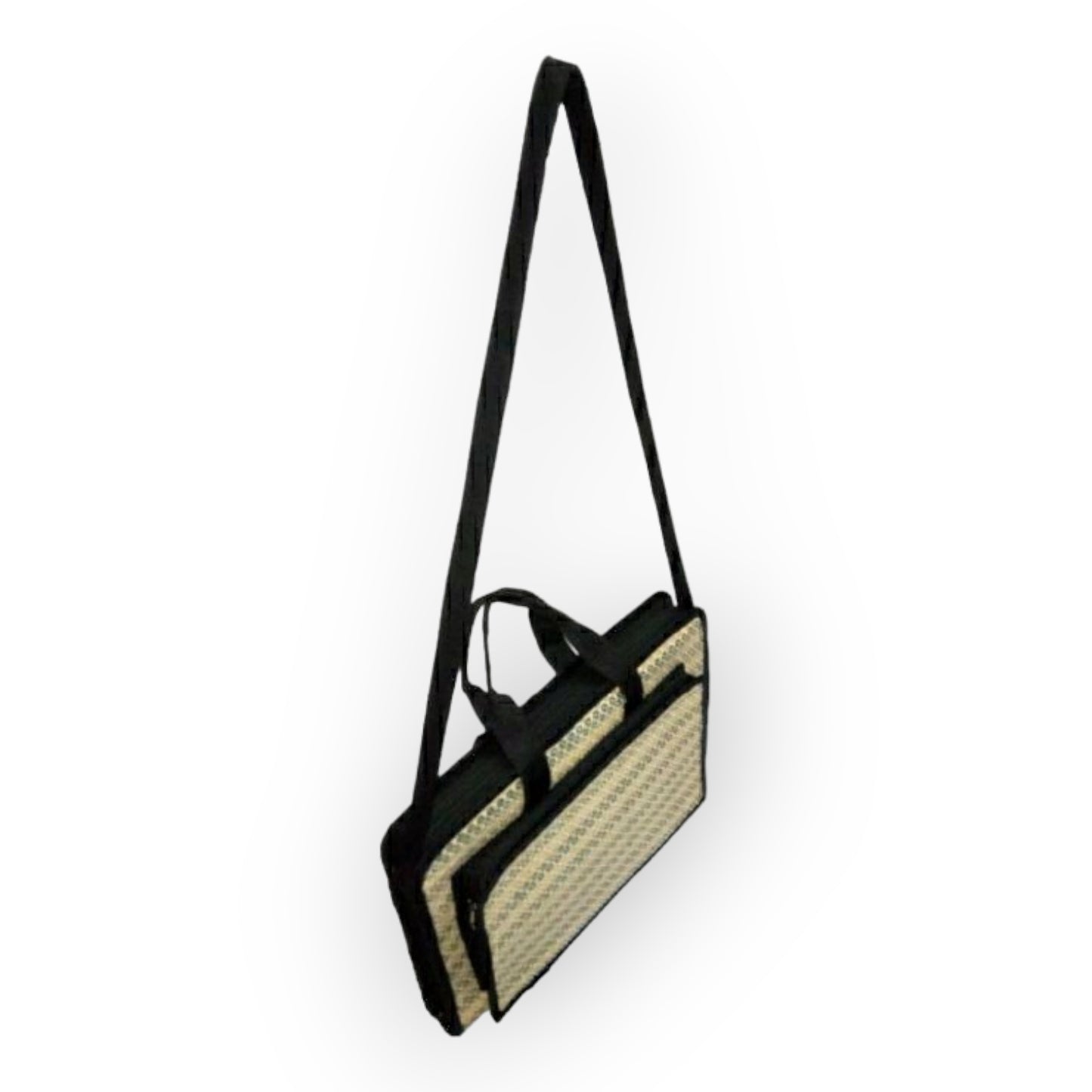 Madur Kathi Laptop Bag in Yellow & Black Colour