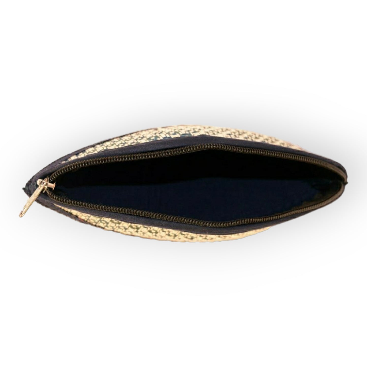 Madur Kathi Pen & Pencil Pouch in Black Colour