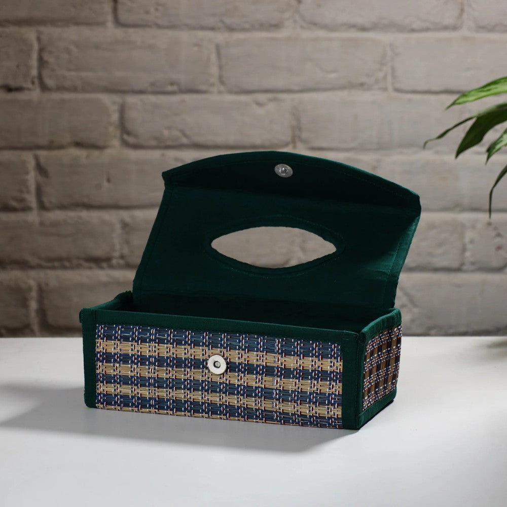 Madur Kathi Tissue Holder in Green Colour