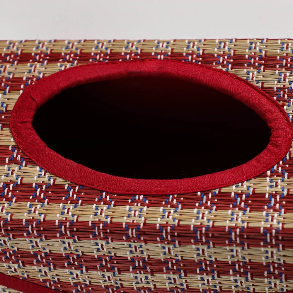 Madur Kathi Tissue Holder in Red Colour