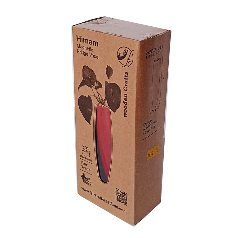 Magnetic Fridge vase - Red