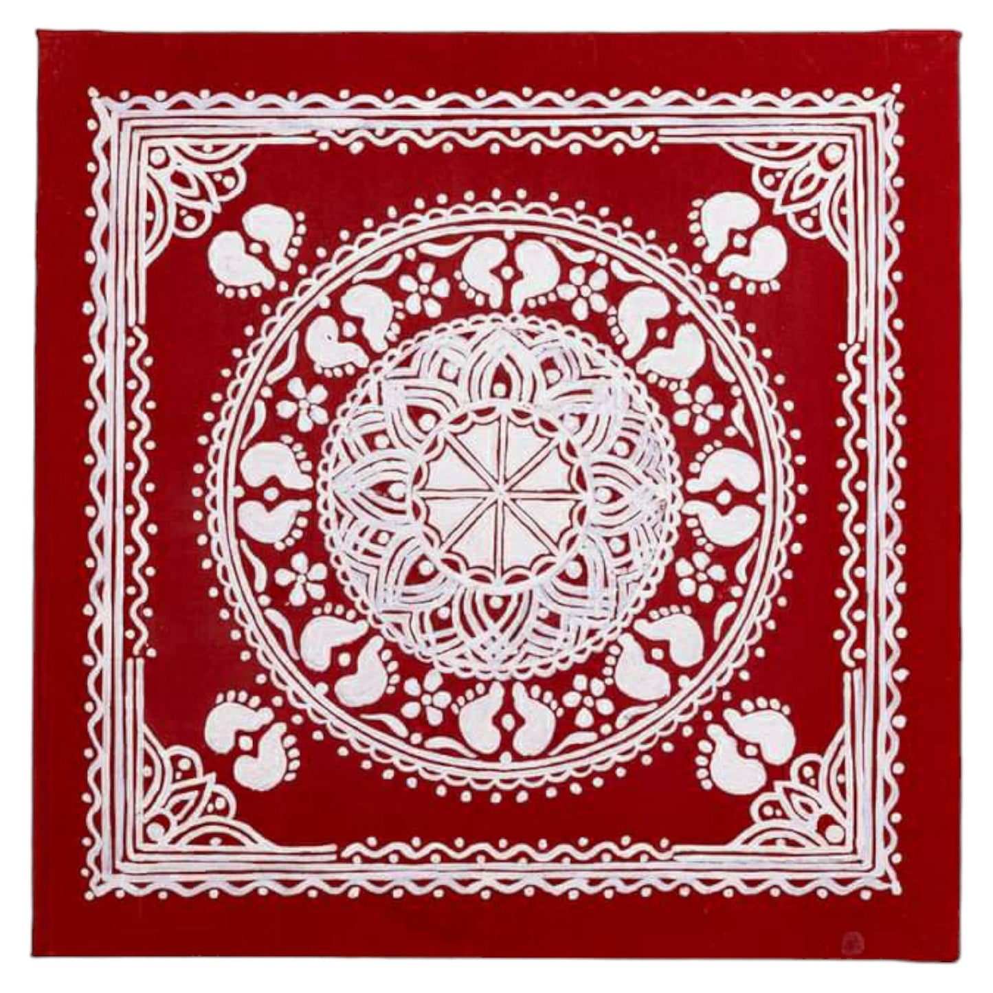 Mandalam wall Aipan Art Style 2