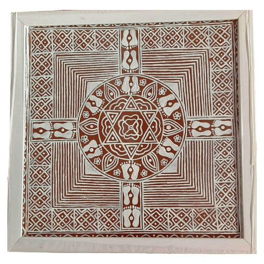 Mandalam wall Aipan Art Style 3