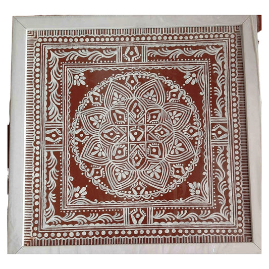 Mandalam wall Aipan Art Style 4