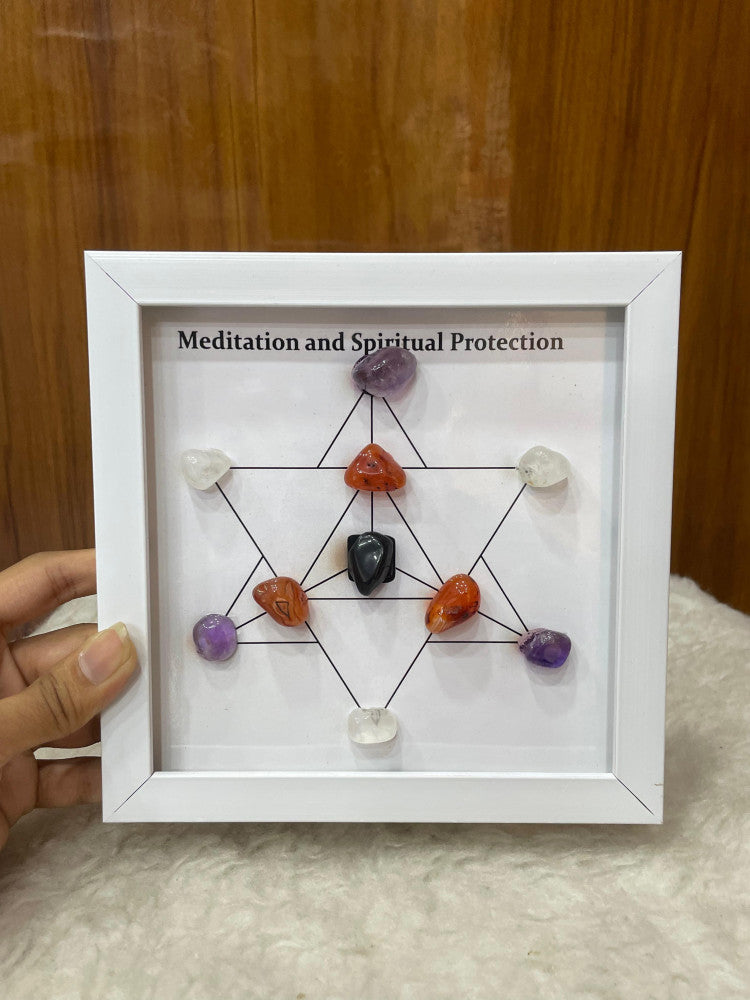 Meditation & Spiritual Protection Crystal Frame
